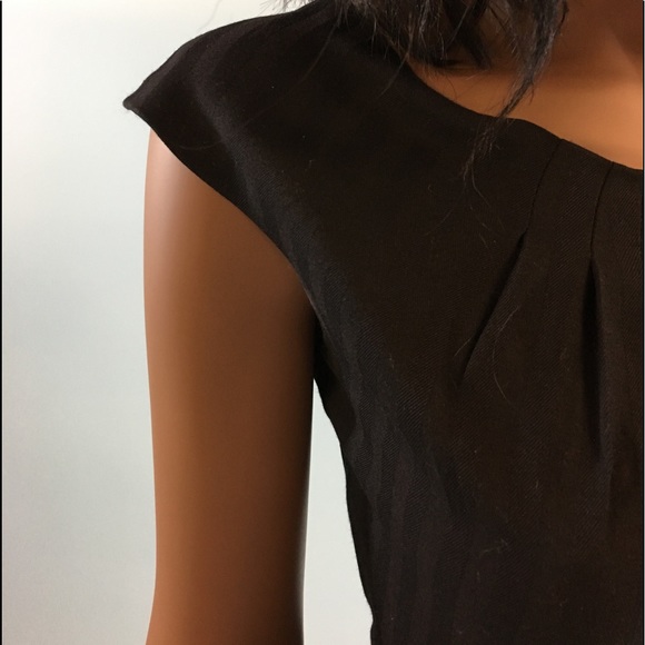 Alice + Olivia Black V-Neck Mini Dress - Picture 3 of 7